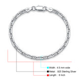 Mariner Link Bracelet Adjustable 925 Sterling Silver Wholesale