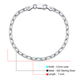 Paperclip Link Adjustable Bracelet