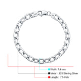 Italian Oval Link Chain Bracelet