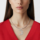 Celtic Knot Crescent Moon Pendant