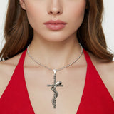 Snake & Cross Pendant