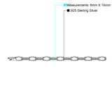 Twisted Rope Paperclip Link Bracelet