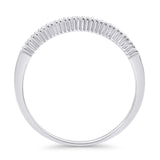 Minimalist Half Eternity Wedding Band