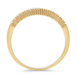 Minimalist Half Eternity Wedding Band