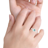 Turquoise Moon Star Ring Oxidized 925 Sterling Silver Wholesale