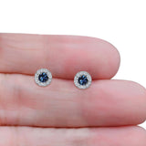 Round Stud Earrings