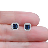 Cushion Cut Stud Earrings
