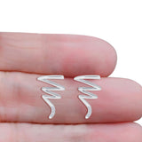 Zigzag Stud Earrings