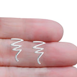 Zig Zag Stud Earrings