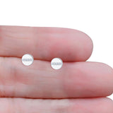 Button Stud Earrings