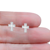 Cross Stud Earrings