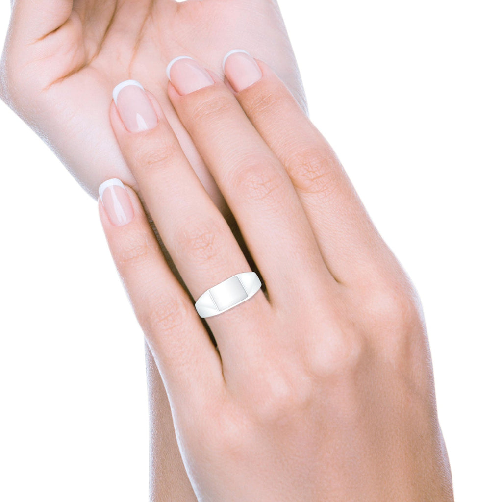 Square Thumb Signet Ring 925 Sterling Silver Wholesale