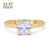 Princess Cut Solitaire Ring