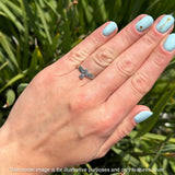 Trinity Bird Oxidized Ring