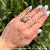 Oxidized Snake Ring