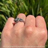 Oxidized Snake Ring