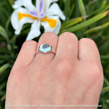 Geometric Hexagonal Signet Ring