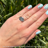 Oxidized Leaf Ring