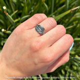 Oxidized Leaf Ring