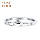 Claddagh Ring Heart Promise 14K White Gold Wholesale