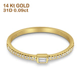 Baguette Stackable Natural Diamond Ring