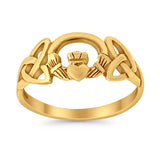  Irish Claddagh Celtic Knot heart Ring 