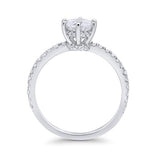 Accent Dazzling Wedding Ring Simulated CZ 925 Sterling Silver