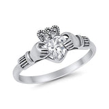 Halo Split Shank Vintage Style Simulated CZ Engagement Bridal Ring 925 Sterling Silver