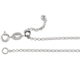 Rolo Chain Rhodium Plated 925 Sterling silver