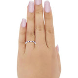 Full Eternity Ring Round Amethyst CZ 925 Sterling Silver Wholesale