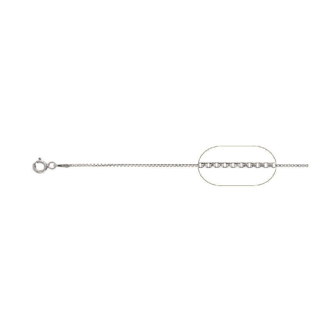 1MM Box Chain .925 Solid Sterling Silver Sizes "14-30"