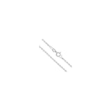 0.6MM 030 Rhodium Cable Chain .925 Sterling Silver Sizes 16