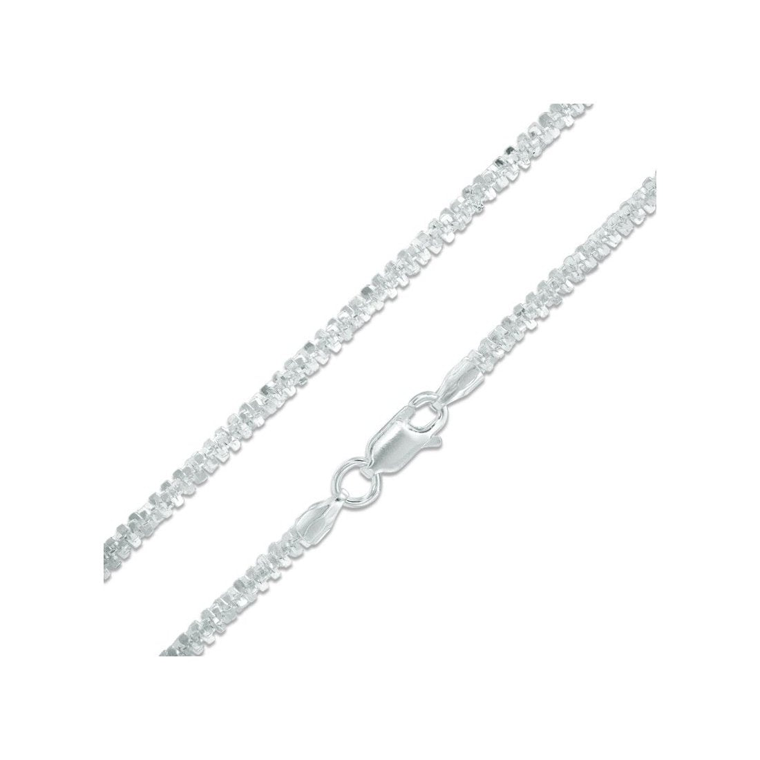 1.4MMCrissCross Chain .925 Solid Sterling Silver Available In 16"-20" Inches