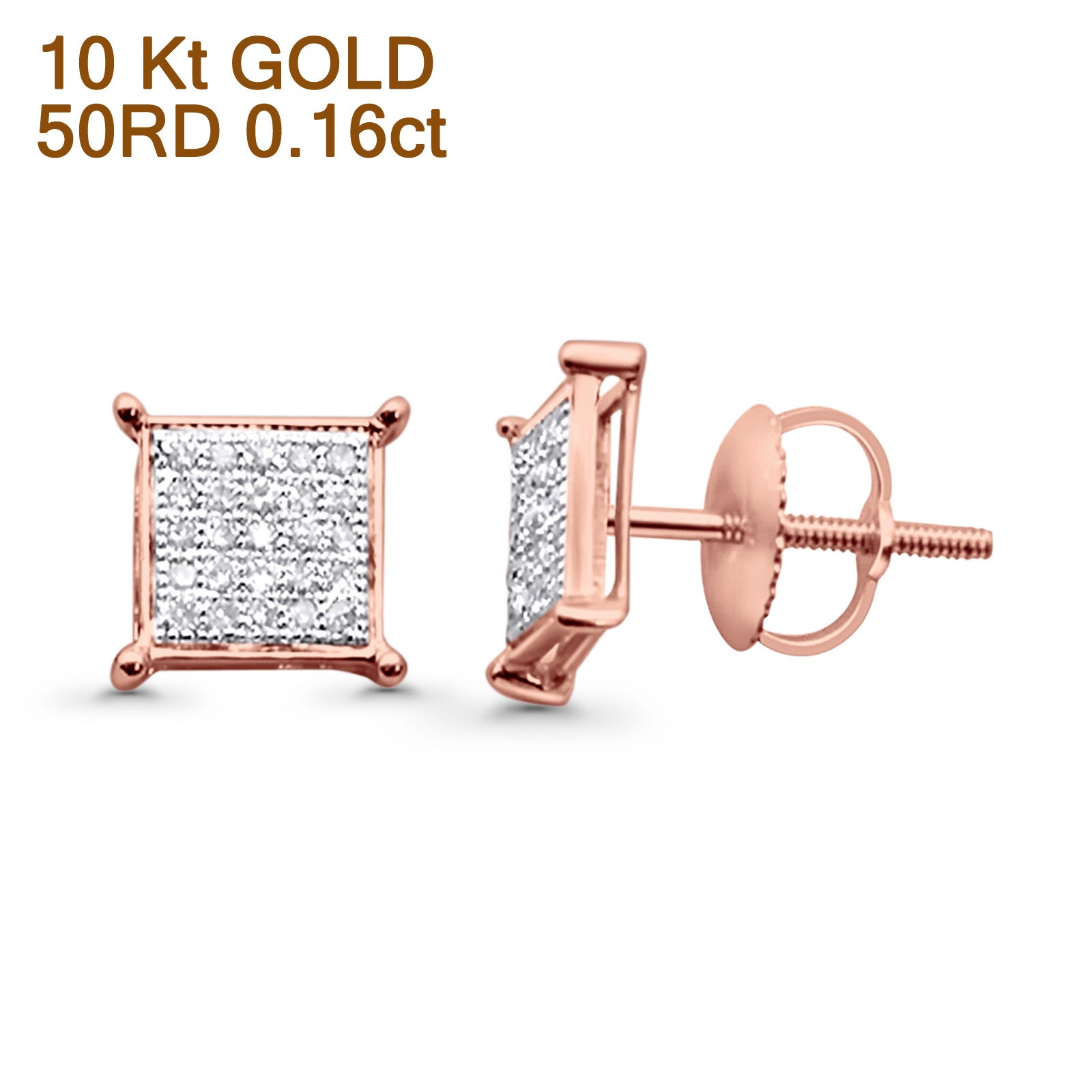 Buy Rose Gold Stud Earrings CZ Stud Earrings Round Earrings Sparkly Crystal  CZ Earrings Hypoallergenic Earrings Handmade Online in India - Etsy