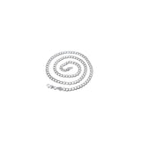 7.5MM 140 DOUBLE Link .925 Sterling Silver Chain Length 8"-28" Inches