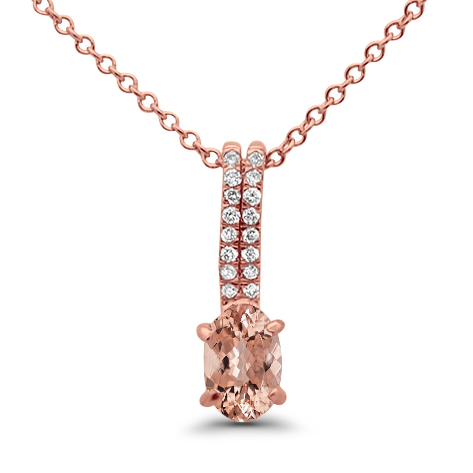 Pink Morganite Diamond Necklace – Kai Linz