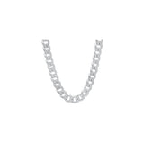 8MM 200 Flat Curb Chain .925 Solid Sterling Silver Sizes 8-32 Inches