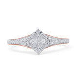 Art Deco Diamond Cushion Shape Ring 10K Rose Gold 0.22ct Wholesale