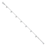 14K White Gold Light Bracelet Chain 7" + 1" Extension