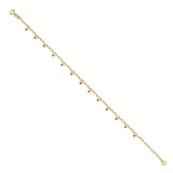 14K Yellow Gold Light Bracelet Chain 7" + 1" Extension