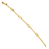 14K Yellow Gold Friendship Bracelet Chain