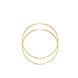14K Yellow Gold 55mm Large Classic Endless Hoop Earrings Wholesale