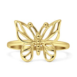 Butterfly Statement Thumb Ring 14K Yellow Gold Wholesale