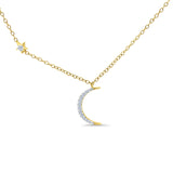 crescent moon and star necklace