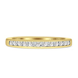 Diamond Half Eternity Ring Channel Set 14K Yellow Gold 0.25ct Wholesale