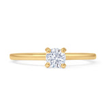 Solitaire Round Diamond Wedding Ring