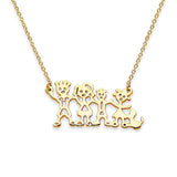 14K Yellow Gold Our Family Necklace