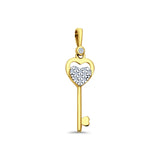 Gold Key Pendant 