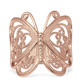 14K Rose Gold Butterfly Ring Wholesale