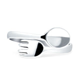 Spoon & Fork Ring Oxidized 925 Sterling Silver Wholesale